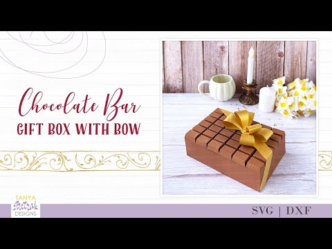 DIY Chocolate Box Bar Gift Box SVG
