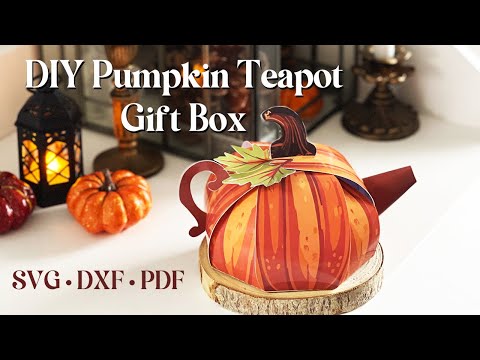 DIY Pumpkin Teapot Gift Box