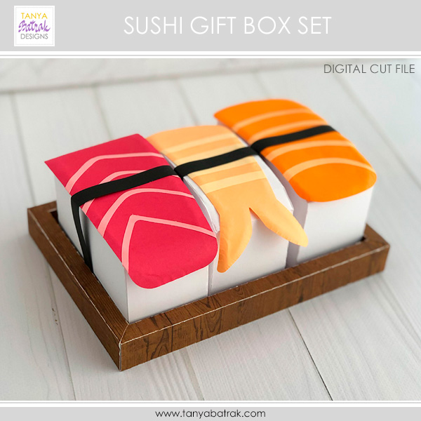Fun sushi making kit packaging design