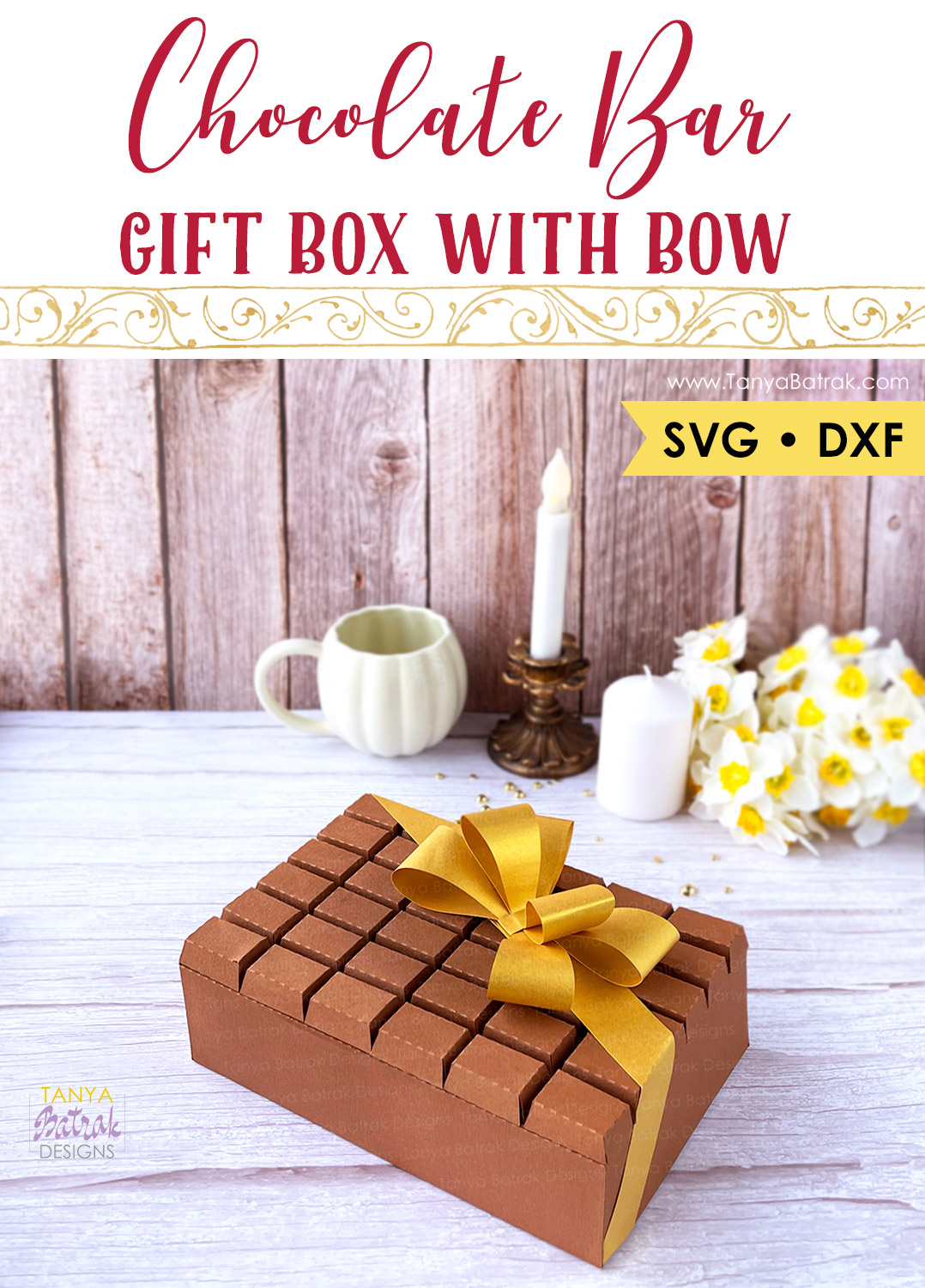 DIY Paper Gift Box SVG D Chocolate Bar Box