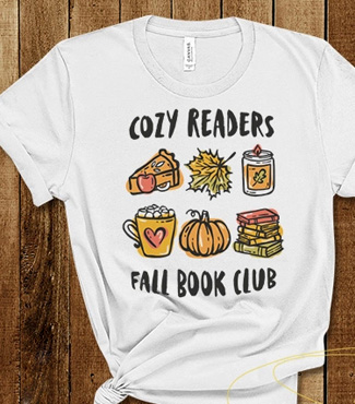 Cozy Reader Fall Book Club SVG