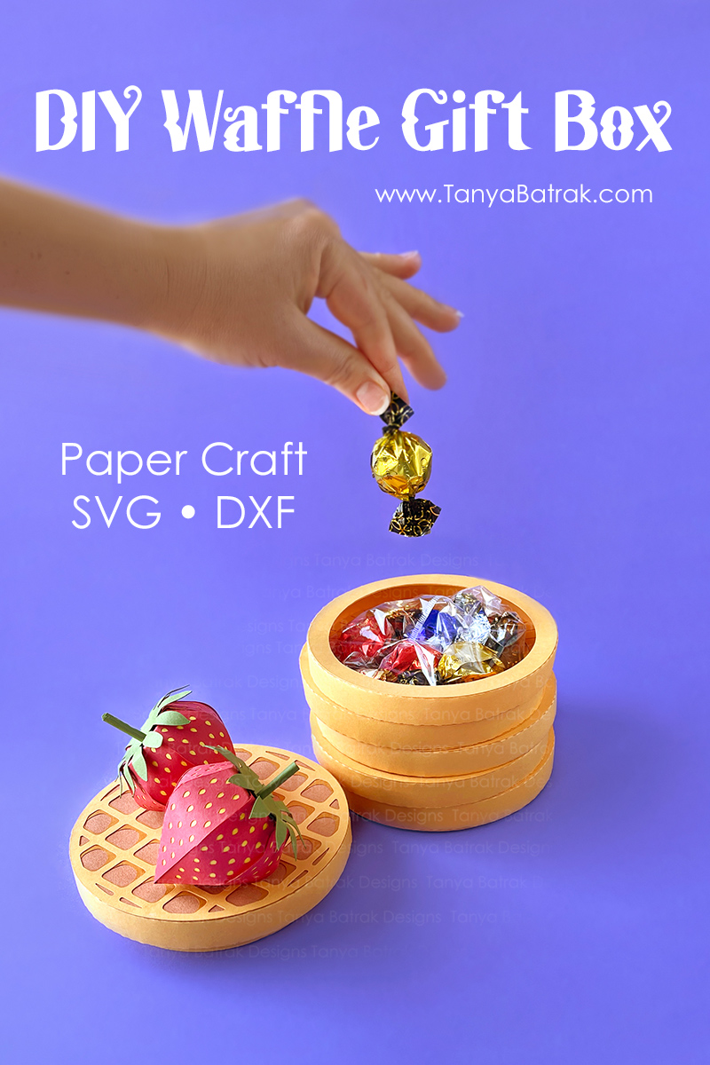 DIY D Paper Waffle Gift Box