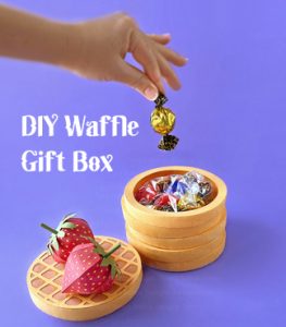 DIY Paper Waffle Gift Box