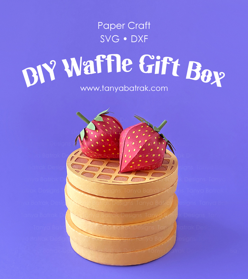 DIY D Paper Waffle Gift Box