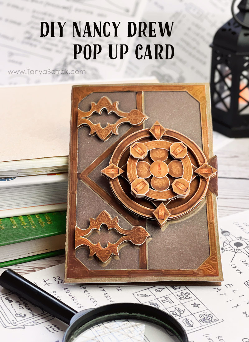 DIY Printable Pop Up Card Nancy Drew Mystery of the Seven Keys