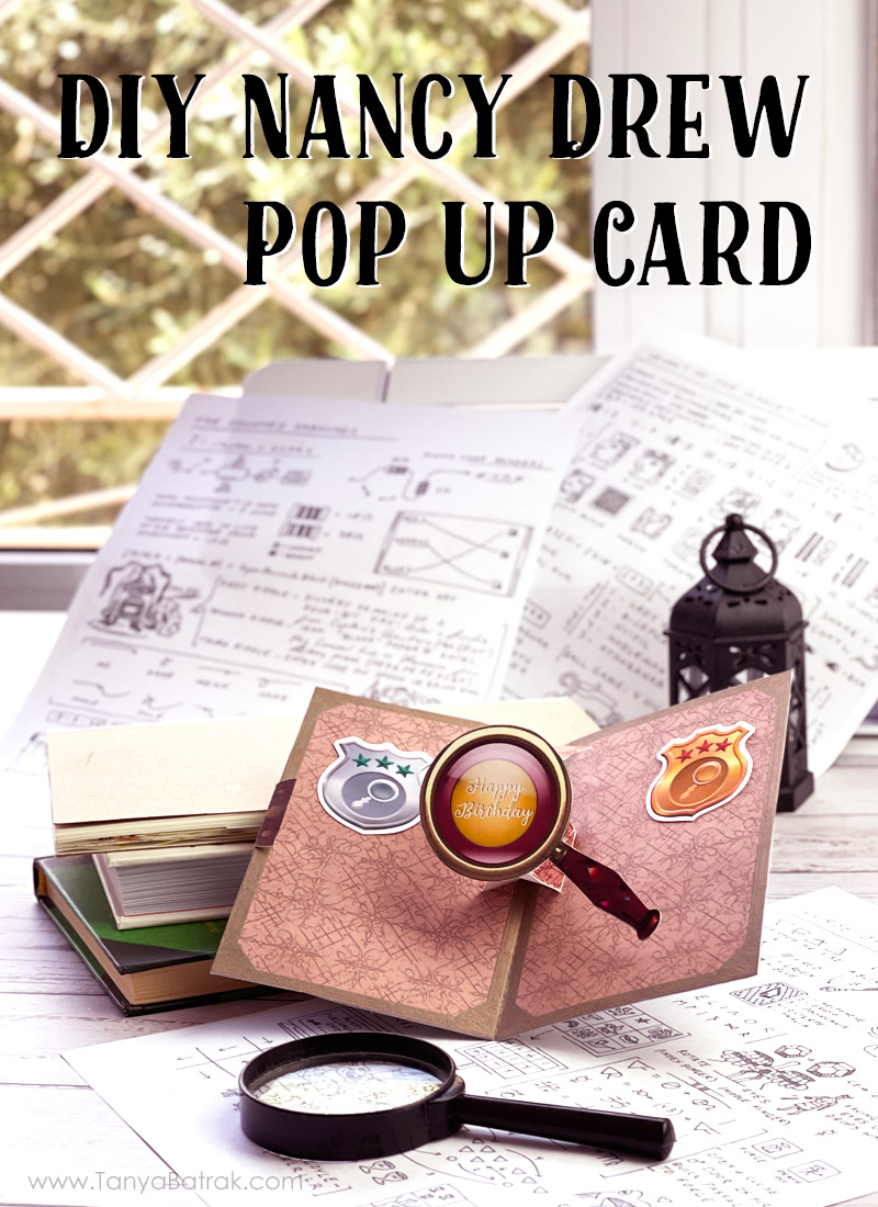 DIY Pop Up Card Nancy Drew Mystery of the Seven Keys