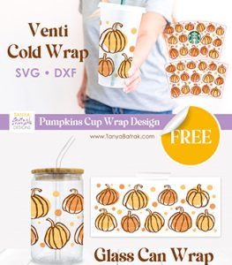 Free Starbucks Wrap SVG & Glass Can Wrap SVG