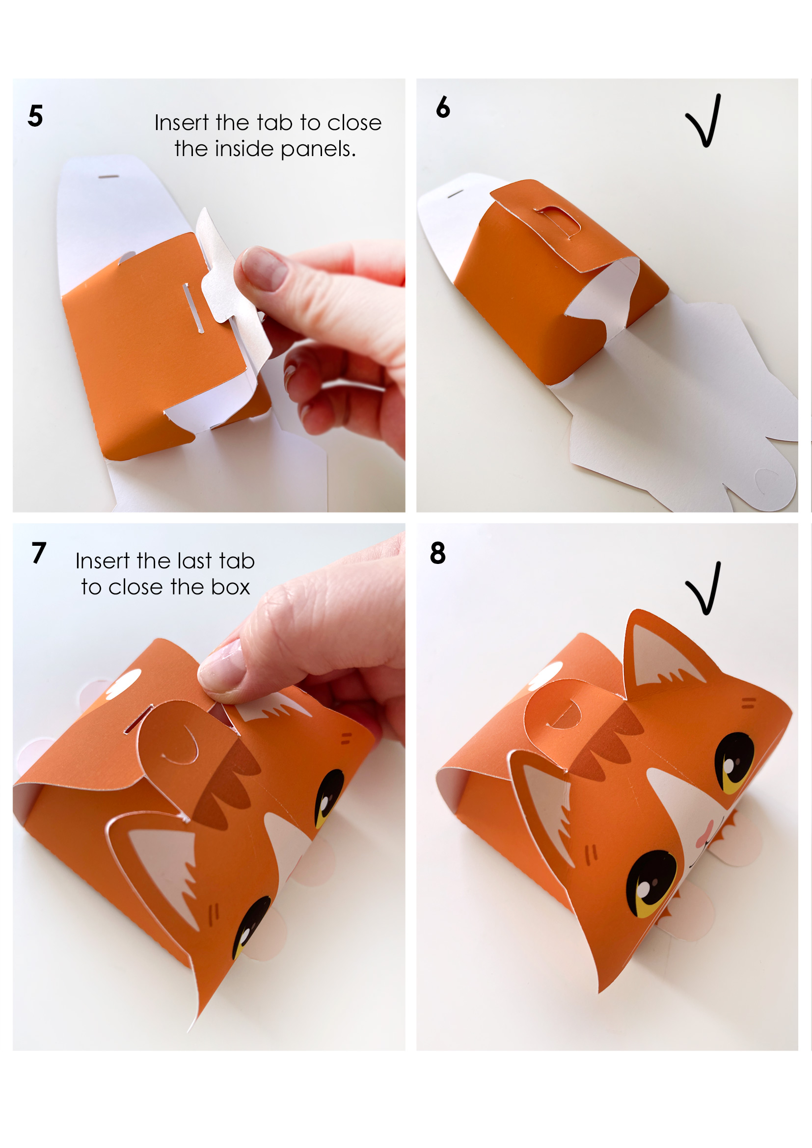 PDF Printable Cat Gift Boxes