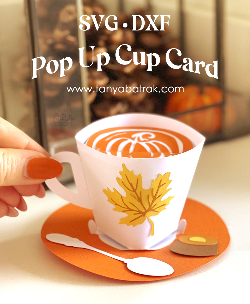 DIY Cup Pop Up Card SVG