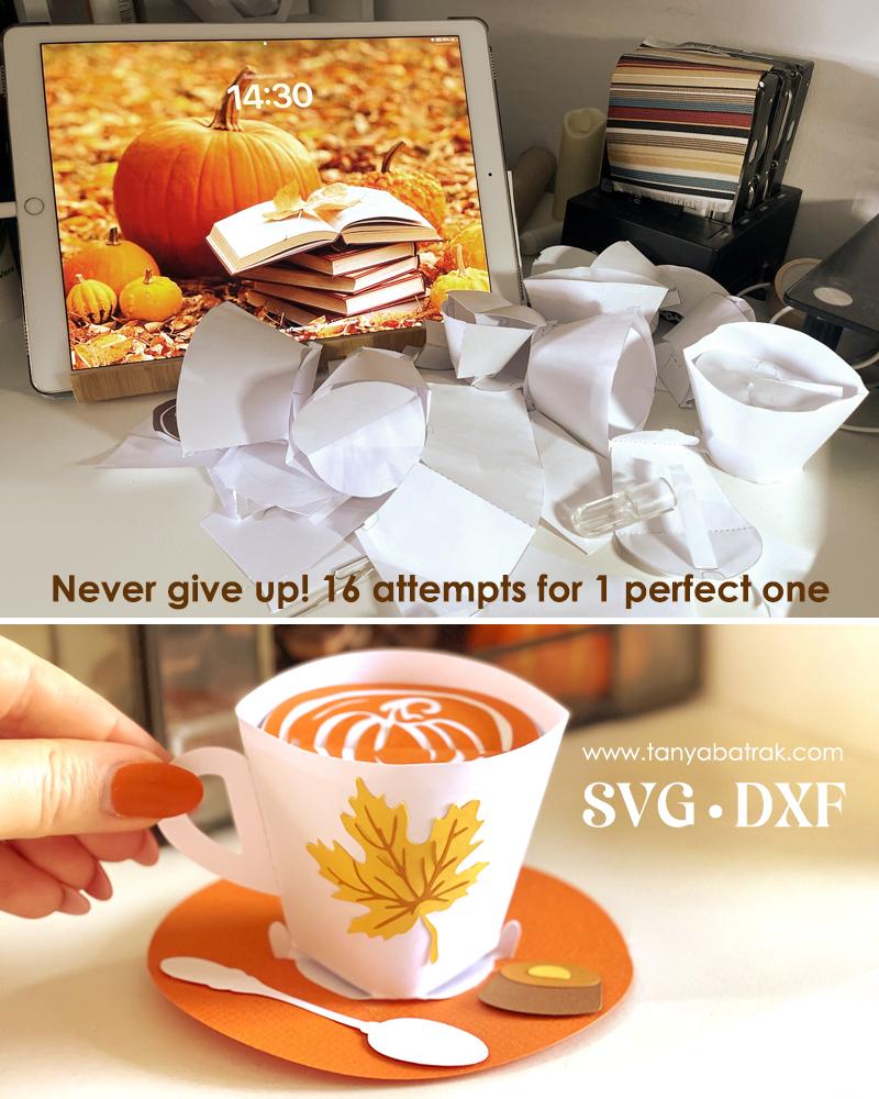 DIY Pop Up Cup Card SVG