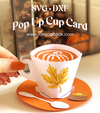 DIY Pop-Up Cup Card SVG